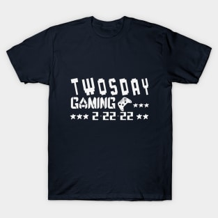 Twosday gaming lovers 2 22 2022 T-Shirt
